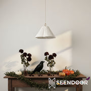 Nordlys Handcrafted Drum Linen Small Lampshade Pendant for Living room